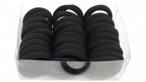 Резинки для волос чёрные купить оптом хорошего качества. Резинки диаметром 4,5 см подойдут для густых и средних волос.