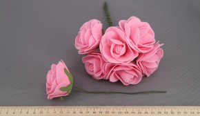 Цветок из фоамирана CB407 Розовый
