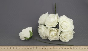 Цветок из фоамирана CB410 Белый