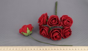 Цветок из фоамирана CB411 Бордовый