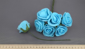 Цветок из фоамирана CB411 Голубой