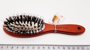 Расческа деревянная для волос из пластика и щетины