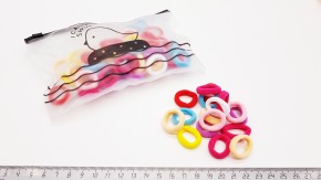 Резинки для волос цветные в пакете