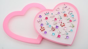 Кольца для пальцев бижутерия серебро оптом. Красивые кольца для девочек раздвижные по отличной цене в упаковке сердце.