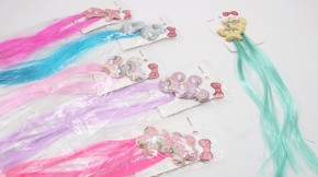 Цветные пряди для волос на зажиме оптом