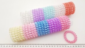 Резинки-пружинки глянцевые 2 цвета 5,5 см купить оптом по низкой цене с быстрой доставкой