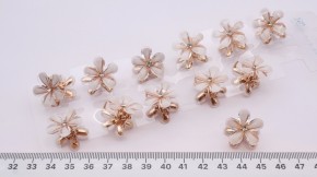 Крабики для волос кремовые цветок оптом. Красивые крабы в виде цветка большой выбор на сайте. Быстрая доставка по всей России