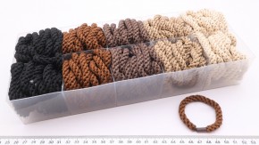 Резинки для волос коричневые цепь оптом