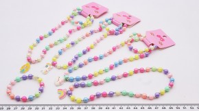 Набор бижутерии бусы и браслет для девочки оптом. Красивая бижутерия с быстрой доставкой по всей России