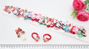 Резинки для волос  купить оптом по низкой цене с доставкой по России и СНГ. Модные банты для девочек бант на резинке для танцев купить оптом. Бантик с украшением на резинке купить оптом