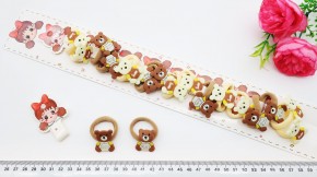 Резинки для волос  купить оптом по низкой цене с доставкой по России и СНГ. Модные банты для девочек бант на резинке для танцев купить оптом. Бантик с украшением на резинке купить оптом