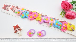 Резинки для волос  купить оптом по низкой цене с доставкой по России и СНГ. Модные банты для девочек бант на резинке для танцев купить оптом. Бантик с украшением на резинке купить оптом