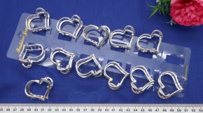 Крабики для волос сердце купить оптом по привлекательной цене. Быстрый сбор и отправка заказа по всей стране