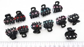 Металлические крабики для волос со стразами оптом. Большой выбор красивых заколок по отличной цене, быстрый сбор заказа и отправки.