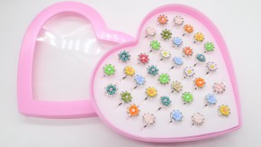 Колечки на палец со стразами оптом. Набор колец для юных дам очень большой выбор. Красивая бижутерия по привлекательной цене