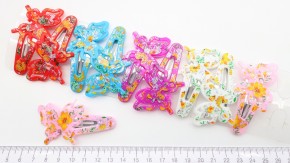 Заколки клик-клак бабочка оптом. Красивые детские заколки для волос по привлекательной цене