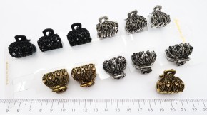 Металлические крабики для волос со стразами оптом. Большой выбор красивых заколок по отличной цене, быстрый сбор заказа и отправки.