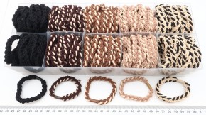 Резинки для волос коричневые цепь оптом