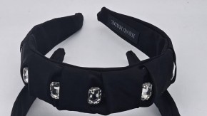 Ободок для волос со стразами D1-8929 для фиксации волос ткань со стразами.