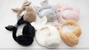 Меховые наушники для девочек с ушками