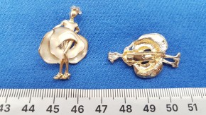 Брошь с украшением купить оптом по низкой цене с быстрой доставкой по России и СНГ