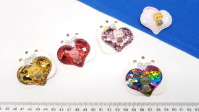 Резинка для волос сердце кошка купить оптом. Резинка для волос пайетки купить по низкой цене с быстрой доставкой  по России и СНГ