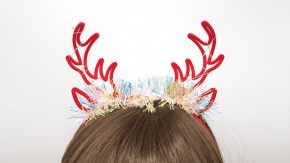 Новогодний ободок рожки купить оптом по низкой цене с доставкой по России и СНГ