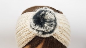 Повязка для головы бежевая купить оптом