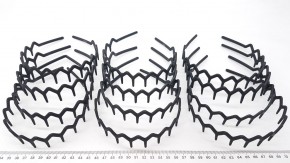 Ободок для волос цветные Зубчики 2,5 см FC-781 для фиксации волос с матовым покрытием, подойдет как взрослым так и детям, на обратной стороне есть 2 ряда маленьких зубчиков.