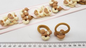 Резинки для волос  купить оптом по низкой цене с доставкой по России и СНГ. Модные банты для девочек бант на резинке для танцев купить оптом. Бантик с украшением на резинке купить оптом