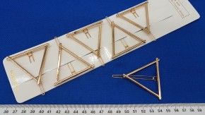 Зажим ESA-1003 треугольник золото 5 см оптом