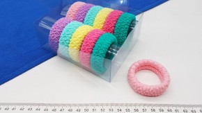 Резинки для волос фактурные цветные купить оптом