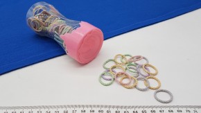 Резинки для волос цветные в пакете для стильных причесок